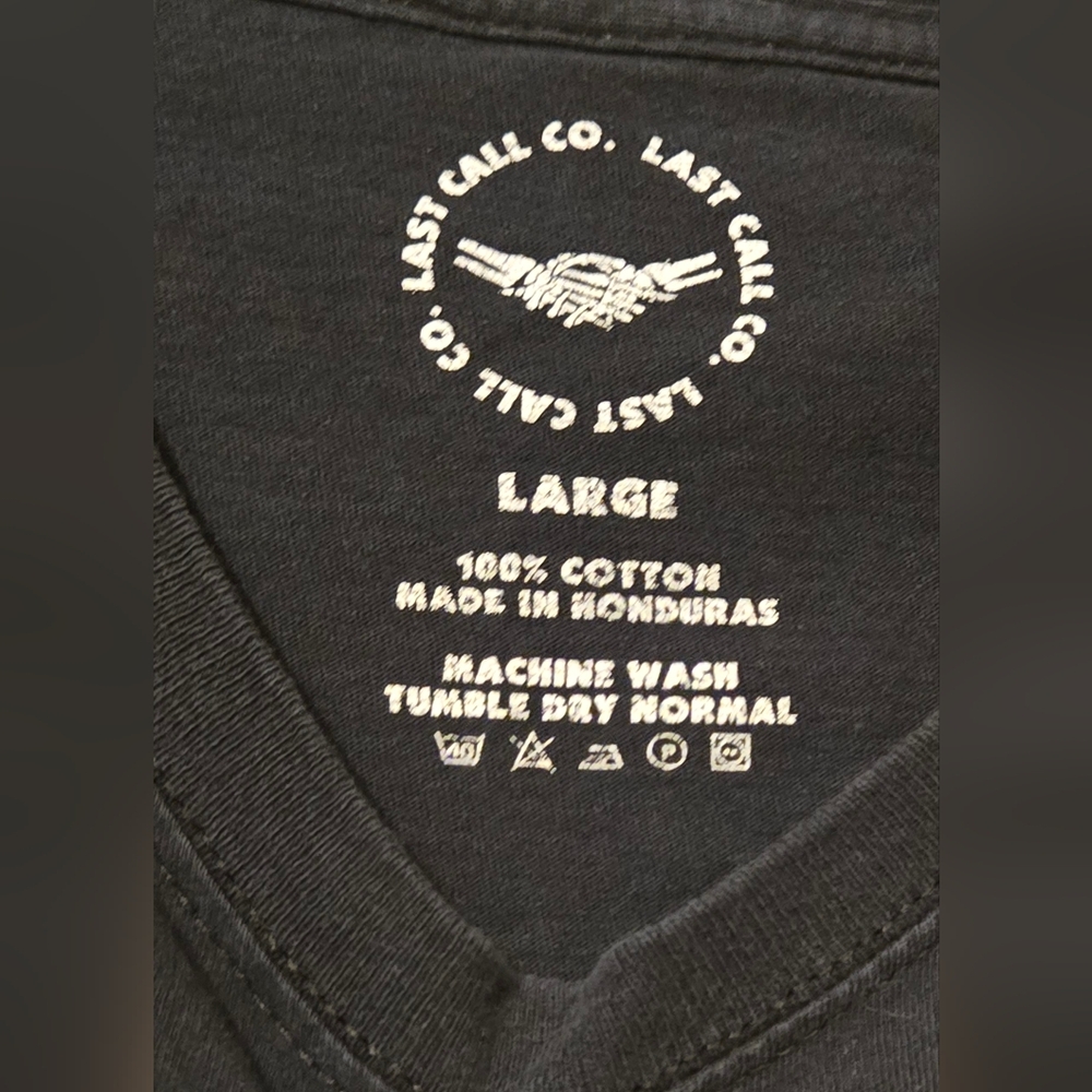 Ralph Lauren Black Tee with Orange Logo SzL - Picture 6 of 6